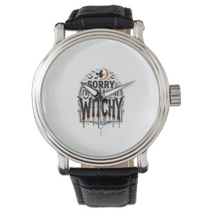 Funny Witchy Halloween Vintage Engraving Shirt Des Watch