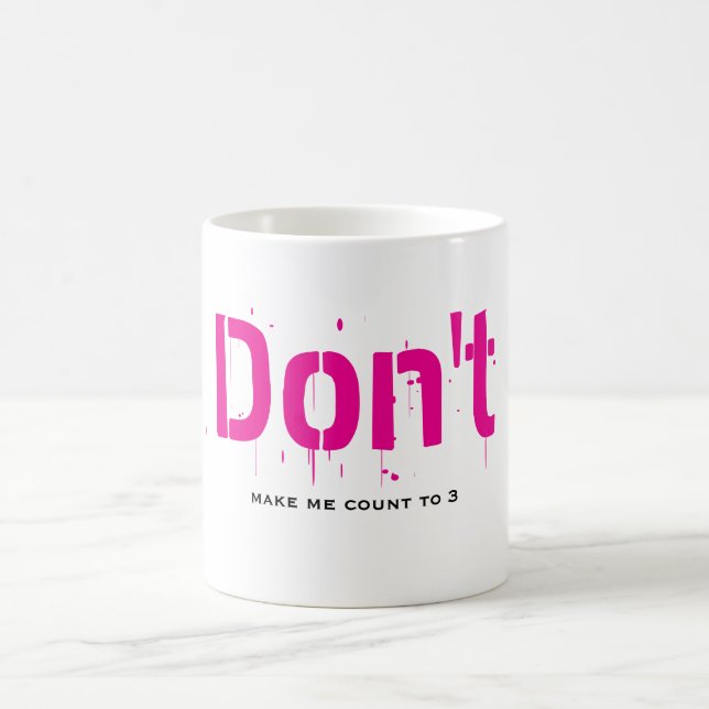 Funny Witty Clever Cool Minimalist Coffee Mug (Center)