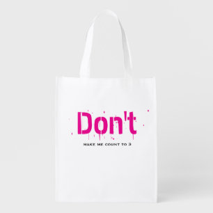 Funny Witty Clever Cool Minimalist Plain Tote Bag