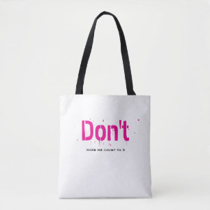 Funny Witty Clever Cool Minimalist Plain Tote Bag