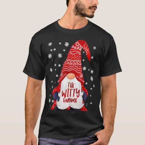 Funny Witty Gnome Family Matching Christmas Gift P T_Shirt