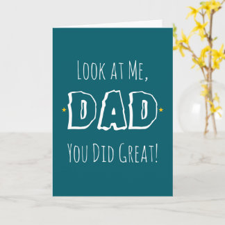 Funny Witty Simple Minimalist Fathers Day Greeting Card