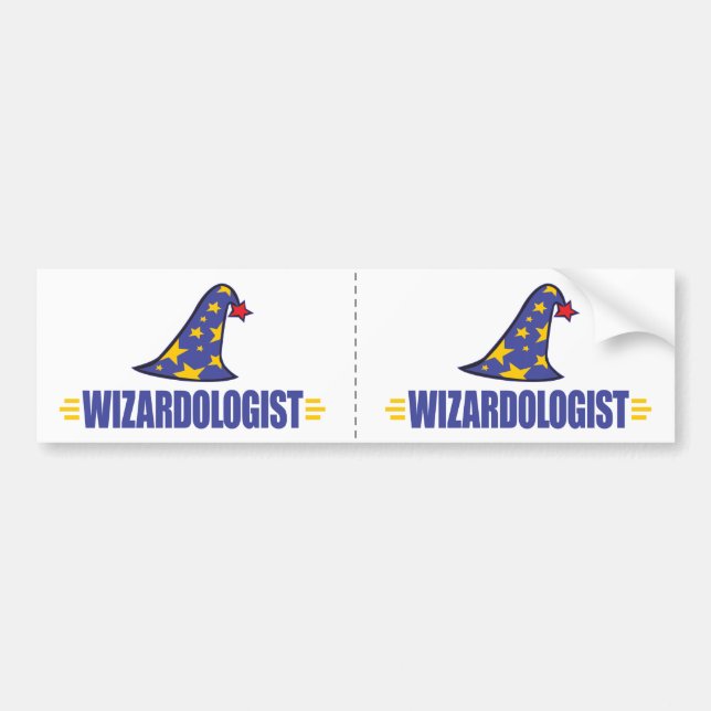 Funny Wizard Bumper Sticker (Front)