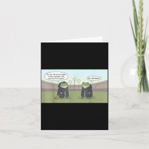 Funny Wizard Frogs Card