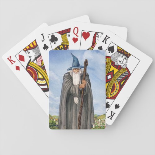 Funny Wizard Playing Cards