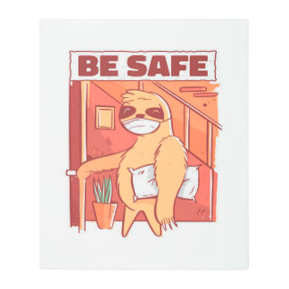 Funny Wolf Bow Tie | Farmhouse Happy Metal Print