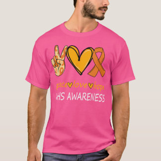 Funny Wolf Hirschhorn Syndrome Awareness Day Hope T-Shirt