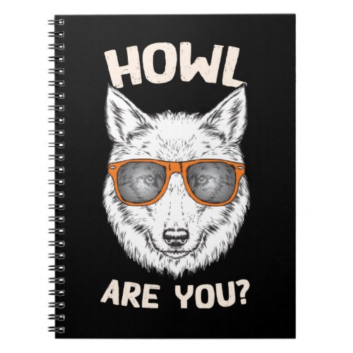 Funny Wolf Pun Forest Animal Wolf Lover Notebook