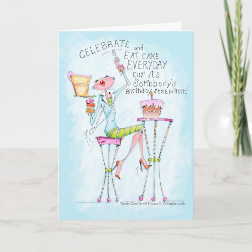 funny woman humor birthday greeting cards