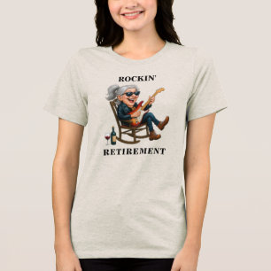 Funny Woman Retirement Tri-Blend Shirt