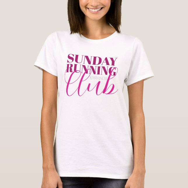 Funny Woman's Pink Shopaholic Shirt T-Shirt (Front)