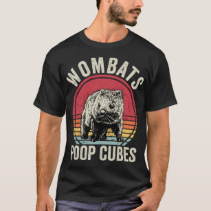 Funny Wombats Poop Cubes T-Shirt