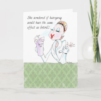 funny women birthday card - botox in a can