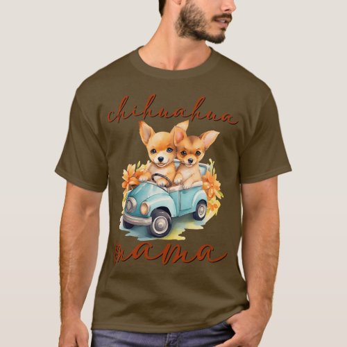 Funny Women Chihuahua Mama Dog Moms Pet Lovers Mot T_Shirt