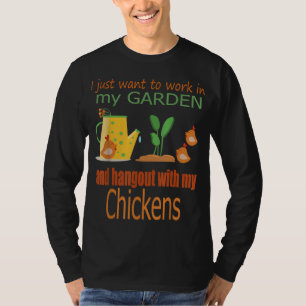 Funny Women Garden Chickens Lover Tee Gift Farm