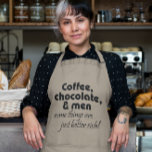 Funny Womens Apron Coffee Chocolate Gifts Humor at Zazzle