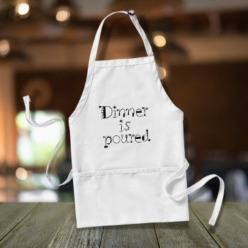 Funny Womens Apron Gifts Typography Humor Quotes by Wise_Crack at Zazzle