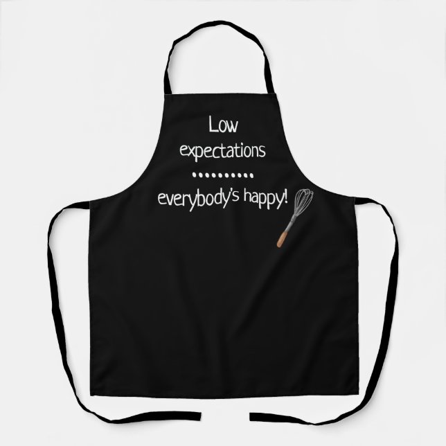 Funny womens aprons quotes typography  (Front)