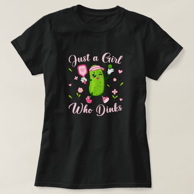 Funny Womens Pickleball Gift T-Shirt (Design Front)