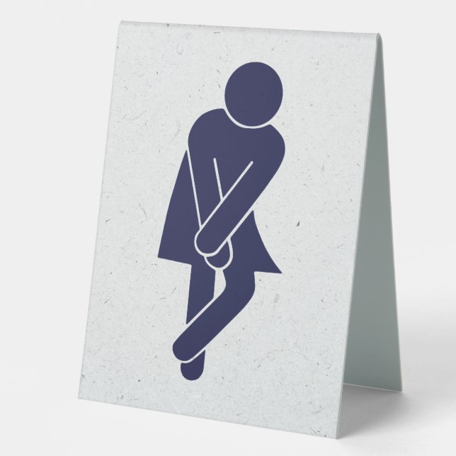 Funny Women's Restroom Sign (Front)