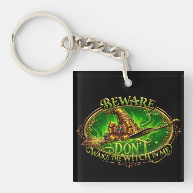 Funny Women's Statement Quote Keychain (Front)