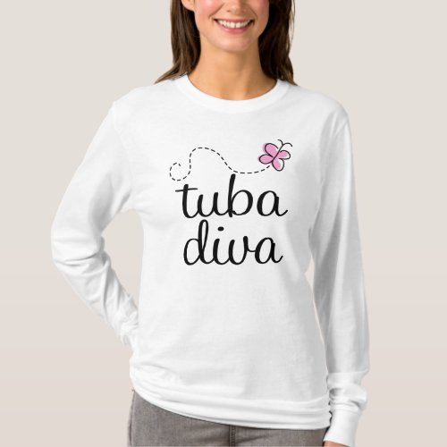 Funny Womens Tuba Tee T_shirt