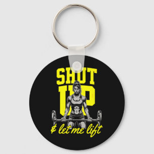Funny Women's Weightlifting Bodybuilding Muscle Sa Keychain