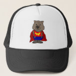 Funny Wonder Wombat Superhero Cartoon Art Trucker Hat at Zazzle