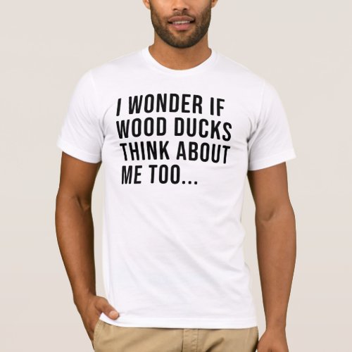 Funny Wood Duck Hunting Shirt for Men and Women