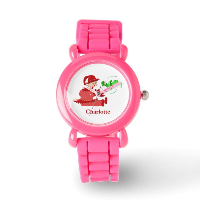 Funny wooden play figures watch (Front)