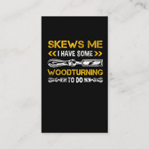 Funny Woodworking Pun Wood Carving Carpenter Business Card