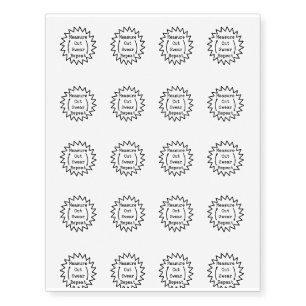 Funny Woodworking Woodworker Measure Cut Swear Temporary Tattoos