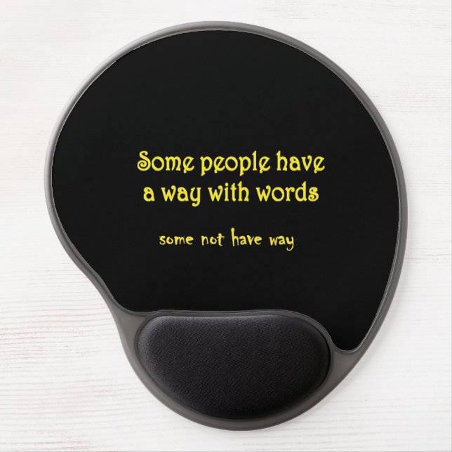 Funny Wordplay: A Tale of Two Sentences Gel Mouse Pad (Front)