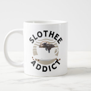 Funny Wordplay Sleepy Sloth Giant Coffee Mug