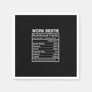 Funny Work Bestie Definition, Hilarious Coworker Napkins
