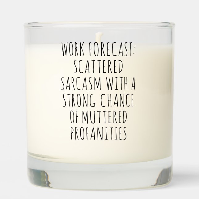 Funny Work bestie / Office Coworker Email Scented Candle (Front)