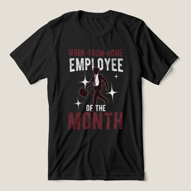 Funny Work From Home Award – Remote Team Tri-Blend Shirt (Design Front)