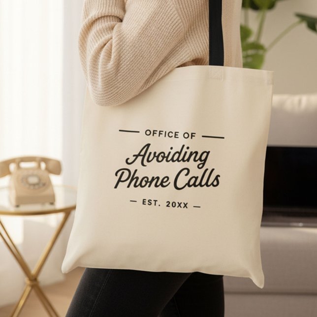 Funny Work From Home Office Humor  Tote Bag (Creator Uploaded)