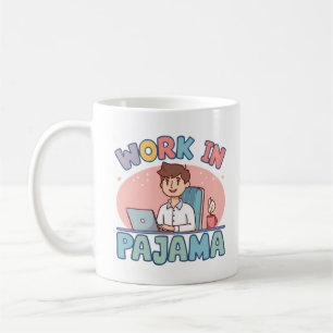 Funny Work Giftful Pajama Life – Cozy Humor Coffee Mug