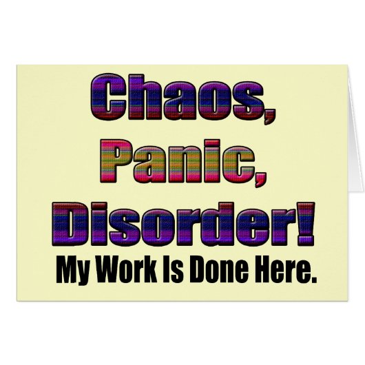 Funny Work Is Done T-shirts Gifts Cards (Front Horizontal)