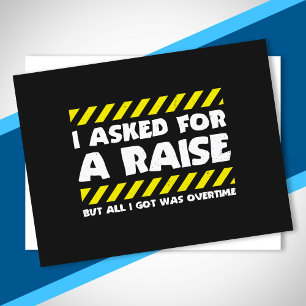 Funny Work Meme - Working Overtime Factory Worker Postcard