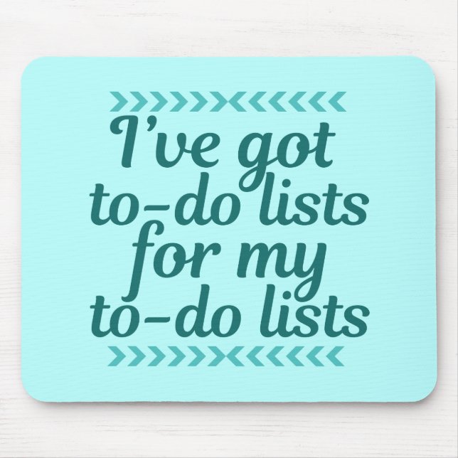 Funny Workaholic Mouse Pad (Front)