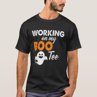 Funny Working on My Bootee Halloween Booty Glutes T-Shirt