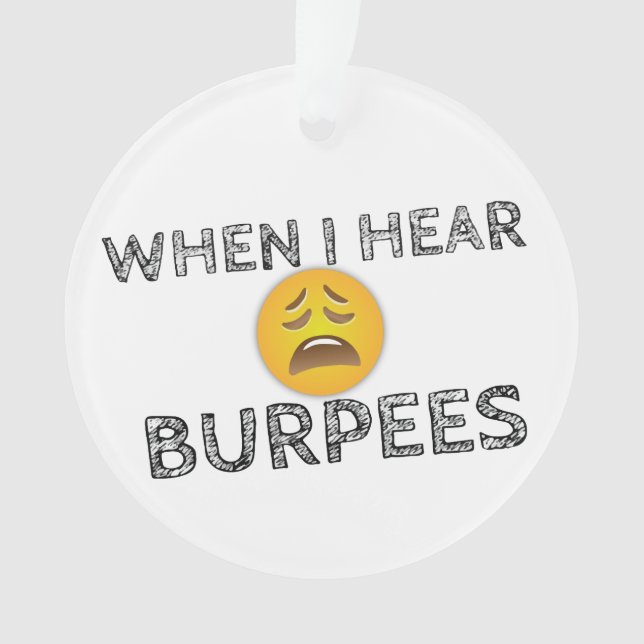 Funny Workout Gym Humor Ornament (Front)