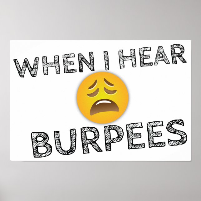 Funny Workout Gym Humor Poster (Front)