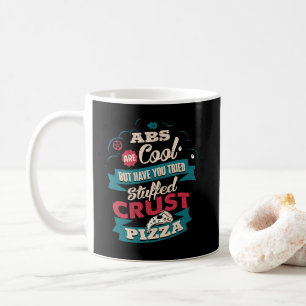 Funny Workout Humor, Abs vs Pizza, Bulking Novelty Coffee Mug
