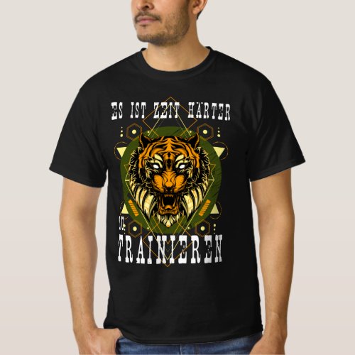 Funny workout time to practice Tiger Art Deco T_Shirt