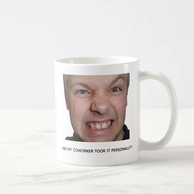 Funny Workplace Coffee Meme Mug for Coworkers (Right)