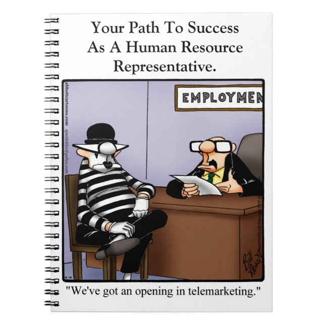 Funny Workplace Humor Notebook  (Front)