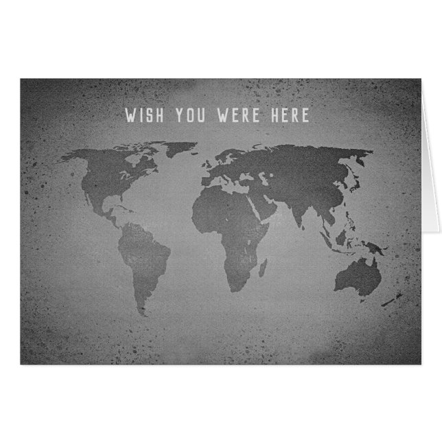 Funny world map cards (Front Horizontal)